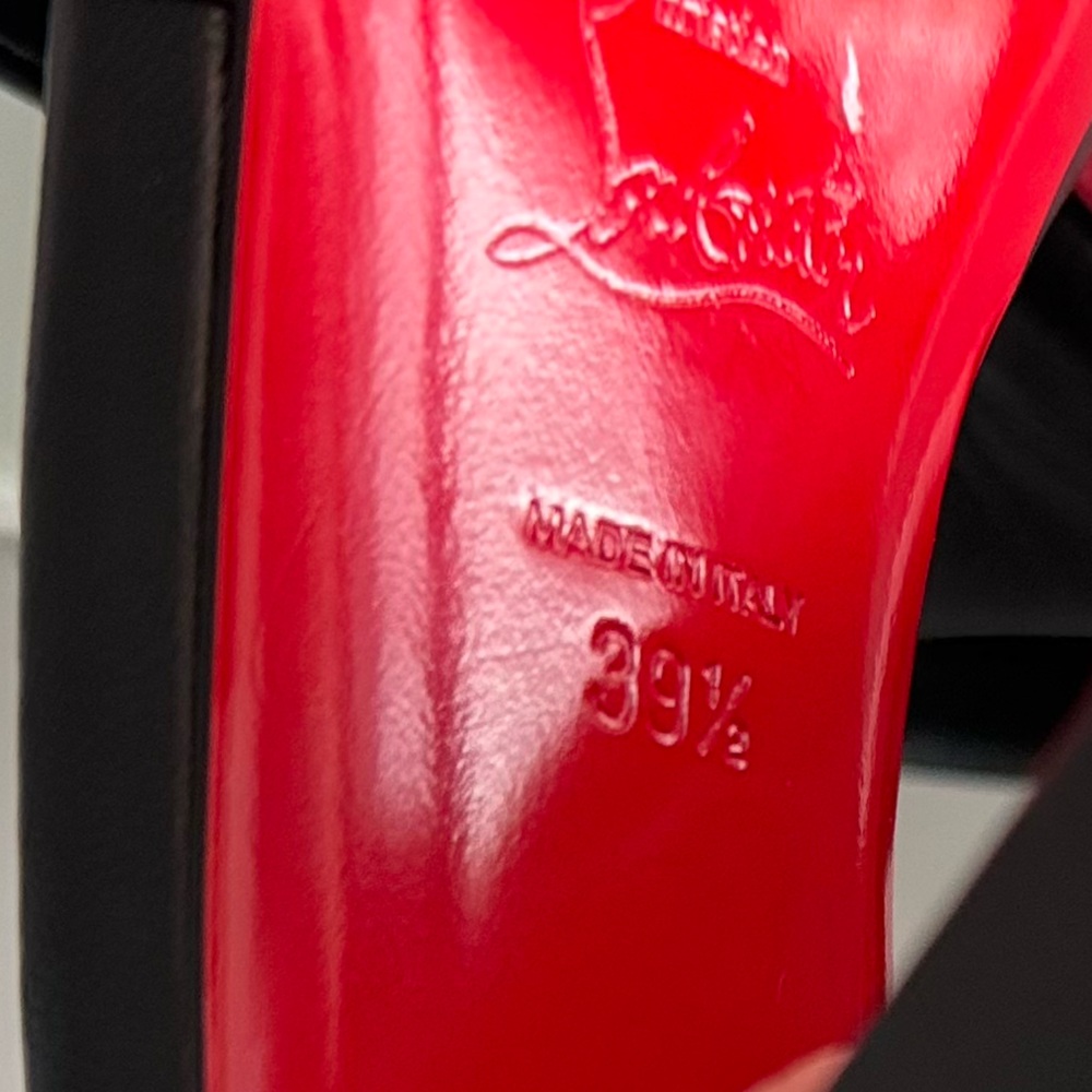 New CHRISTIAN LOUBOUTIN Jane leather mules 39.5 $885 - Picture 14 of 16